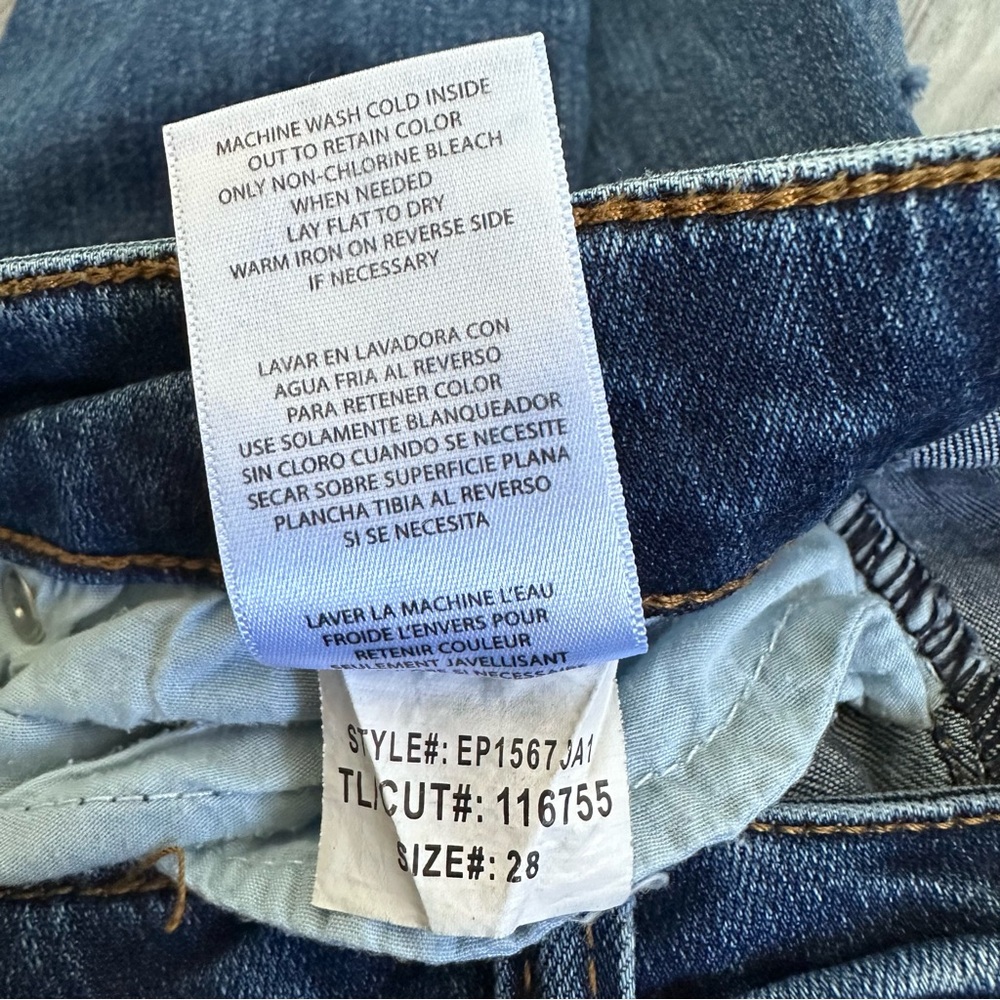 STS Blue Piper Skinny Ankle Jeans Size 28 Women's Pearl Embellishment Distressed - Picture 8 of 8